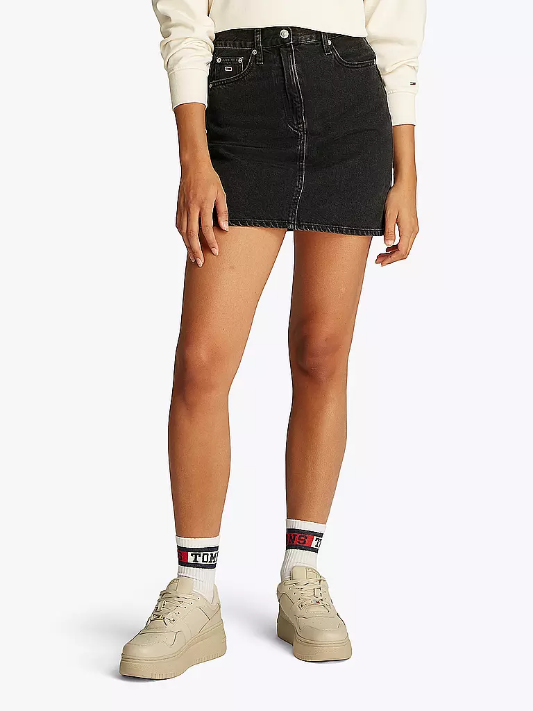 TOMMY JEANS | Jeansrock  | schwarz