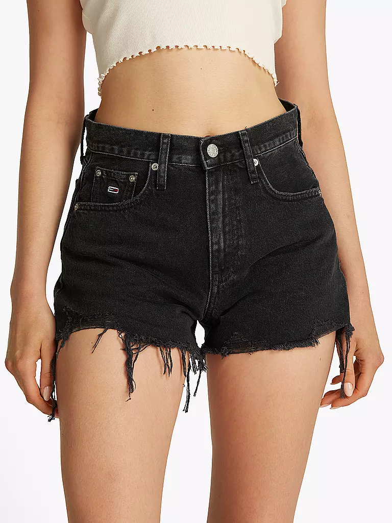 TOMMY JEANS | Jeansshorts | schwarz