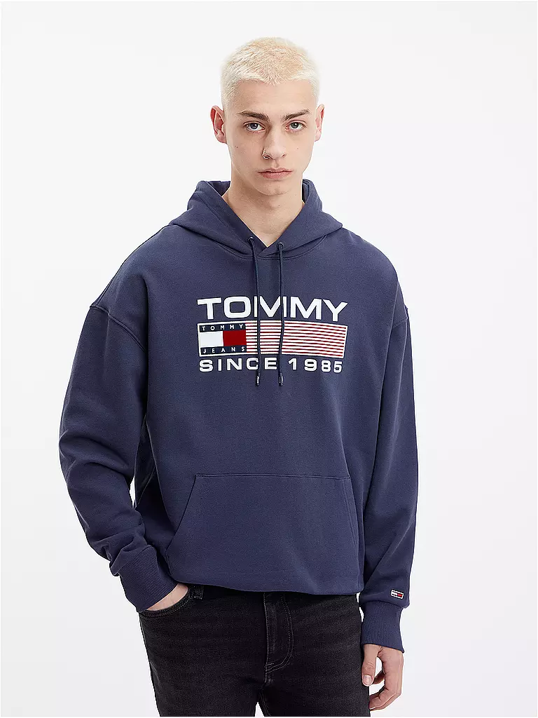 TOMMY JEANS | Kapuzensweater - Hoodie ATHLETIC LOGO | blau