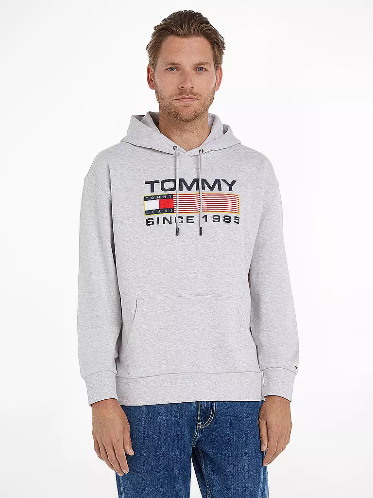 TOMMY JEANS | Kapuzensweater - Hoodie ATHLETIC LOGO | grau