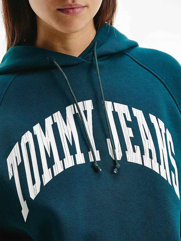TOMMY JEANS | Kapuzensweater Hoodie  | dunkelgrün