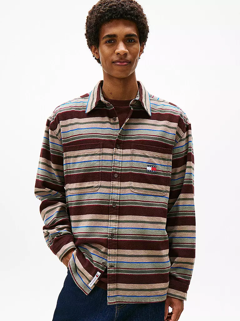 TOMMY JEANS | Overshirt  | braun