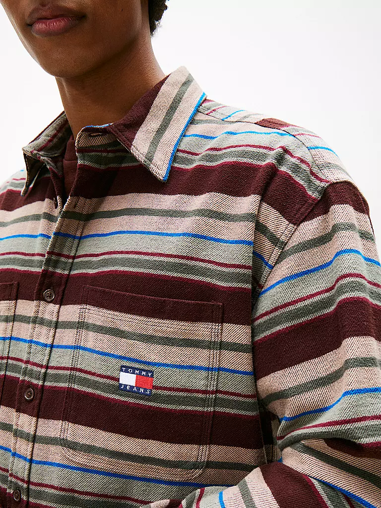 TOMMY JEANS | Overshirt  | braun