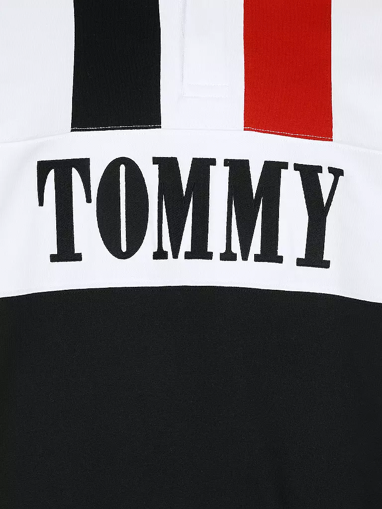 TOMMY JEANS | Poloshirt REMASTERED RUGBY | schwarz