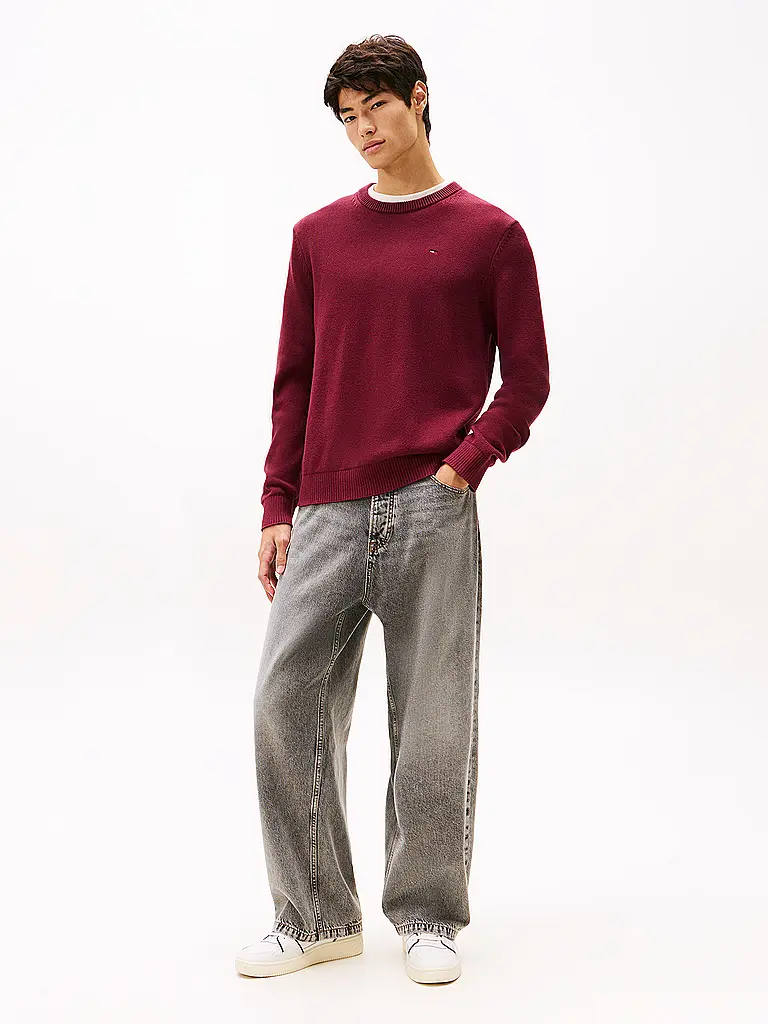 TOMMY JEANS | Pullover  | dunkelrot