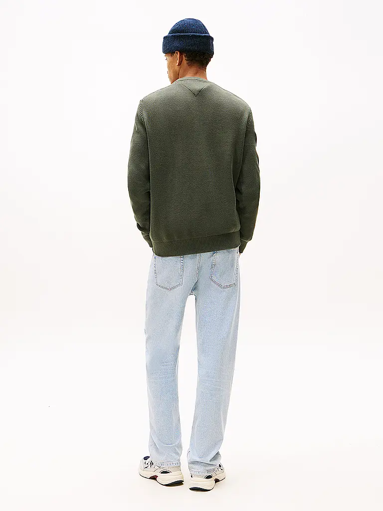 TOMMY JEANS | Pullover  | dunkelgrün