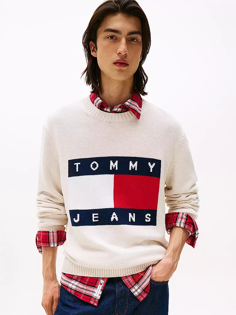TOMMY JEANS | Pullover  | creme