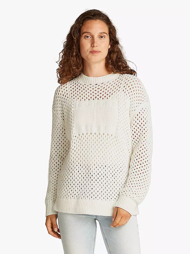 TOMMY JEANS | Pullover  | weiss