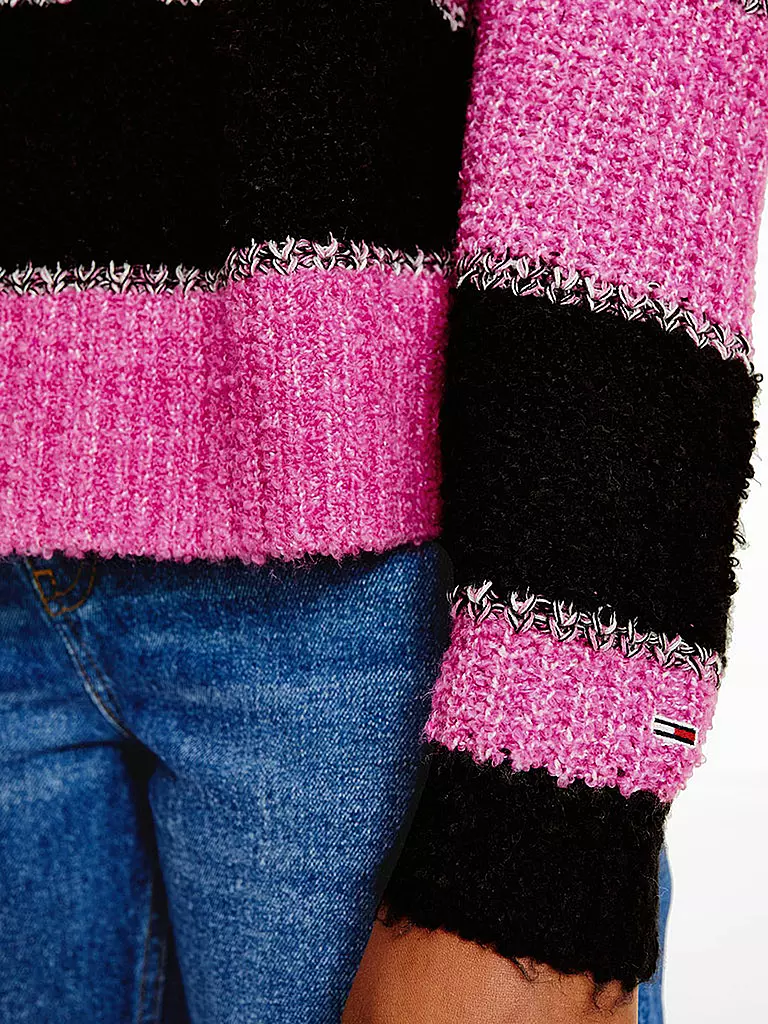 TOMMY JEANS | Rollkragenpullover Relaxed Fit | pink