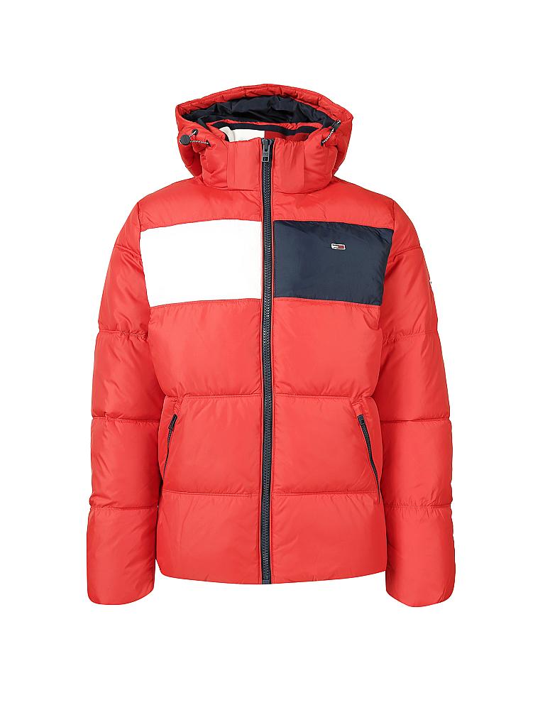 TOMMY JEANS | Steppjacke " Essential " | rot
