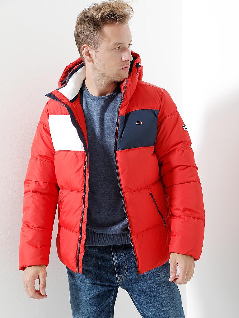 TOMMY JEANS | Steppjacke " Essential " | rot