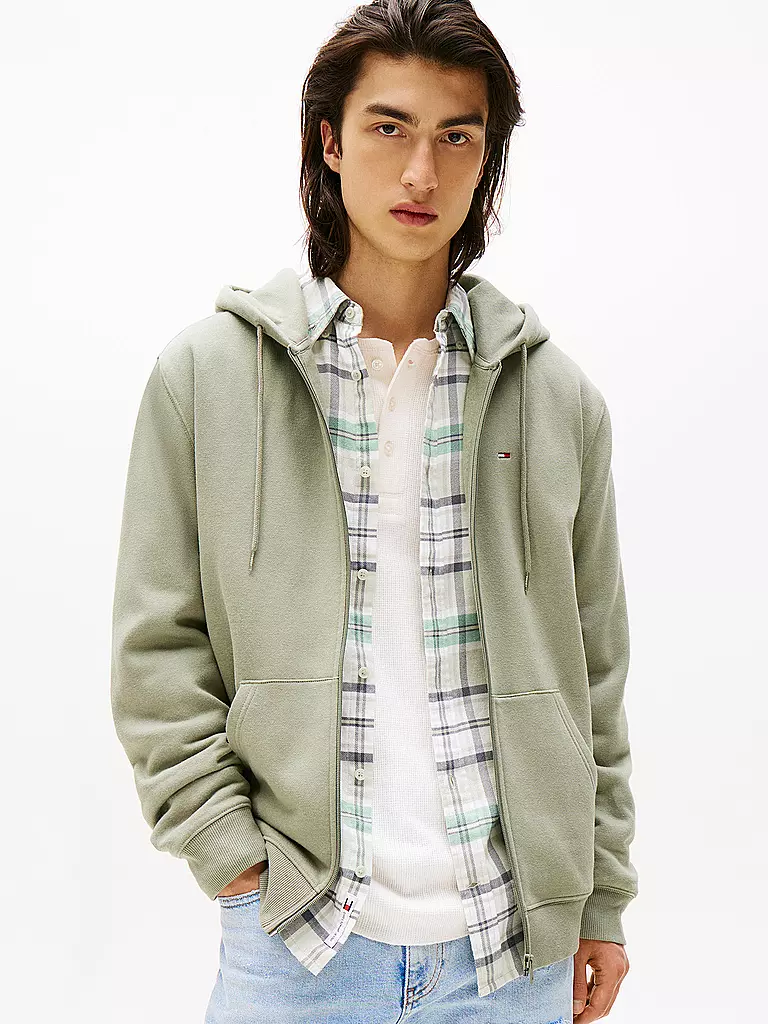 TOMMY JEANS | Sweatjacke | olive