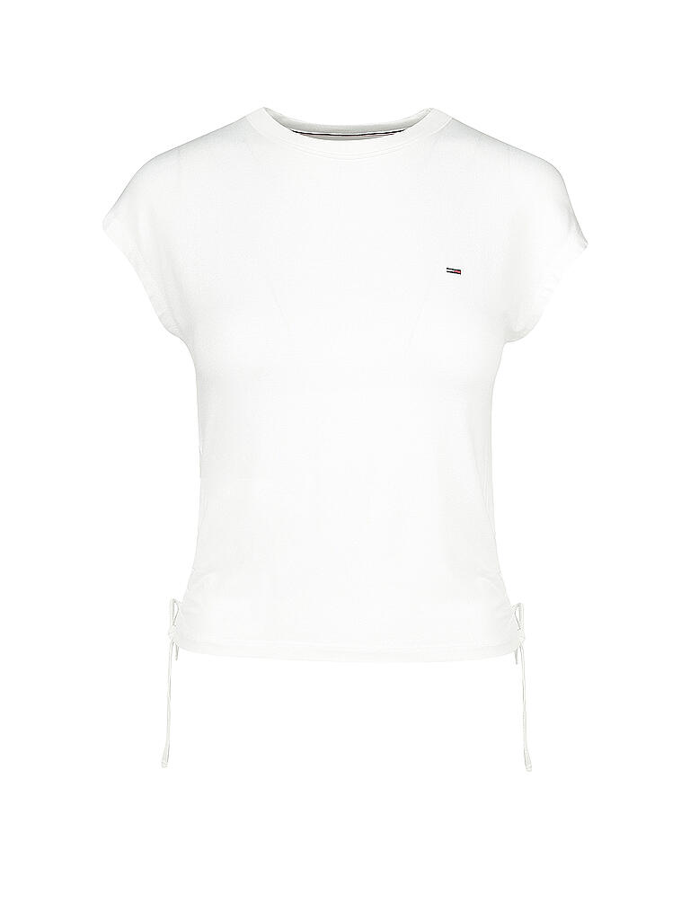 TOMMY JEANS | T Shirt Cropped | weiß