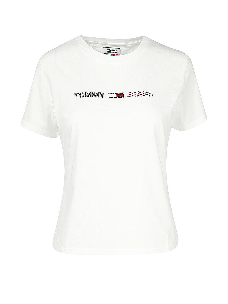 TOMMY JEANS | T Shirt Regular Fit | weiß