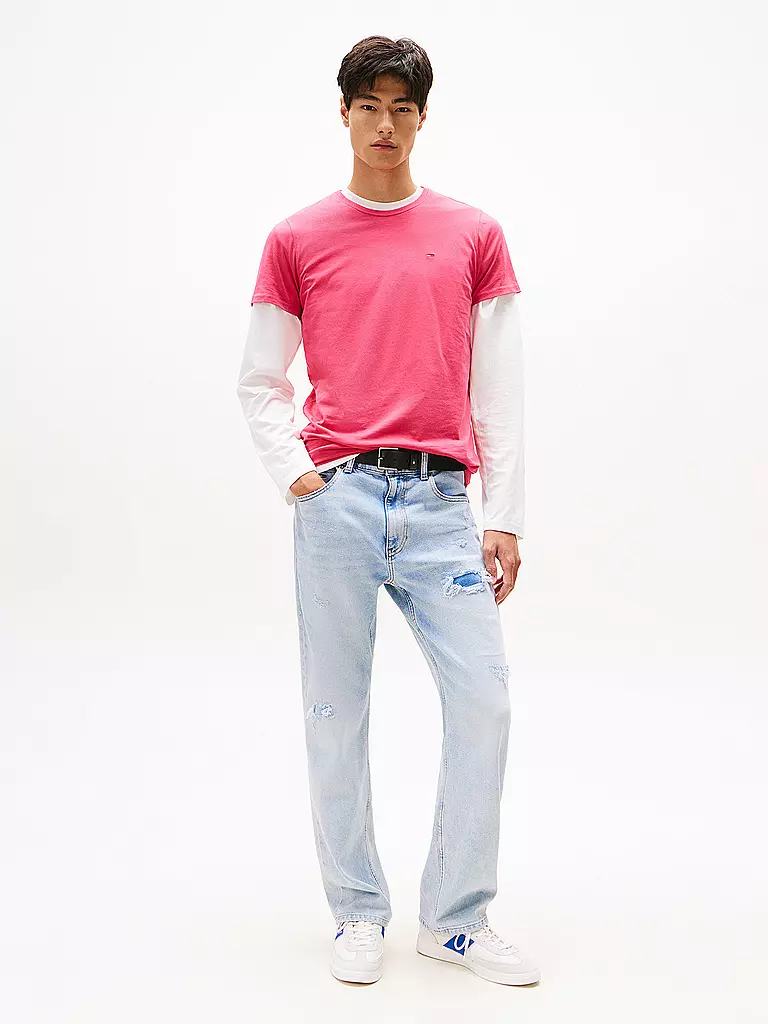 TOMMY JEANS | T-Shirt  | rot