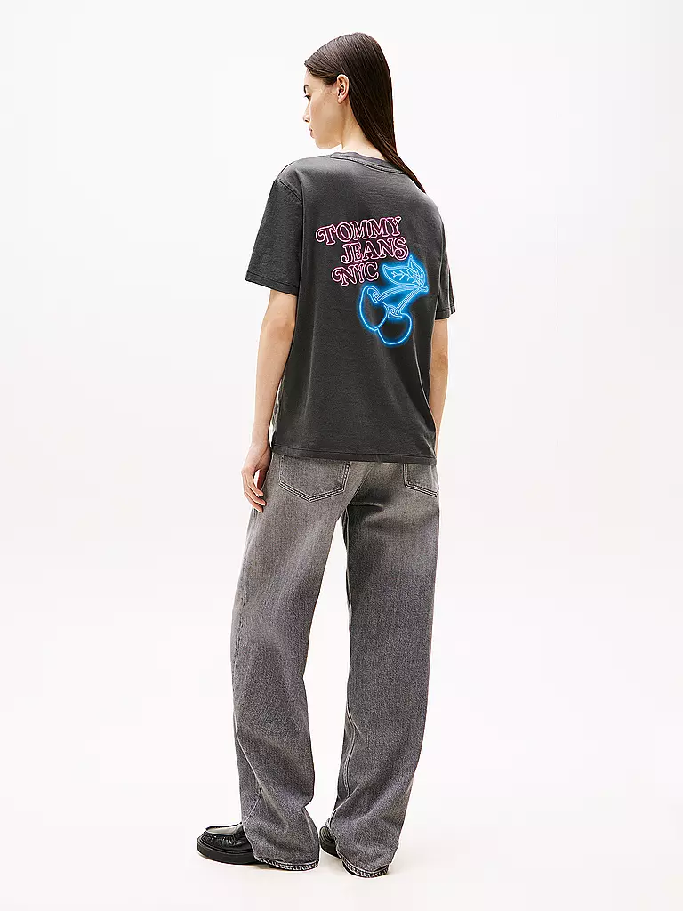 TOMMY JEANS | T-Shirt  | schwarz