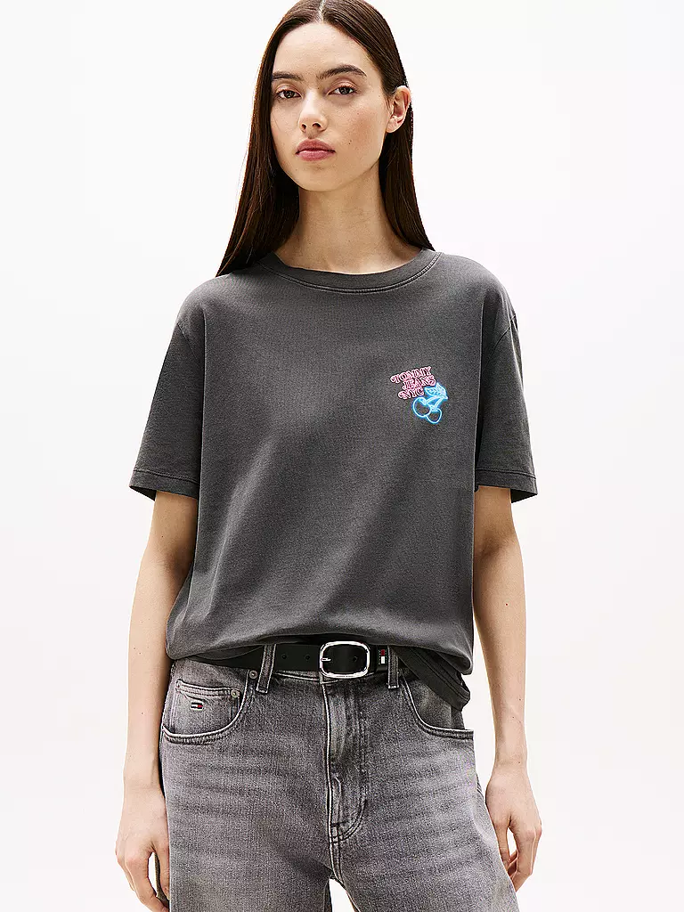 TOMMY JEANS | T-Shirt  | schwarz