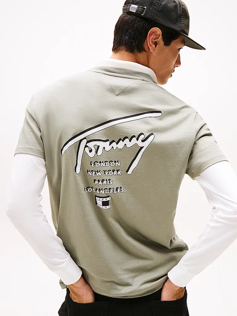 TOMMY JEANS | T-Shirt  | olive