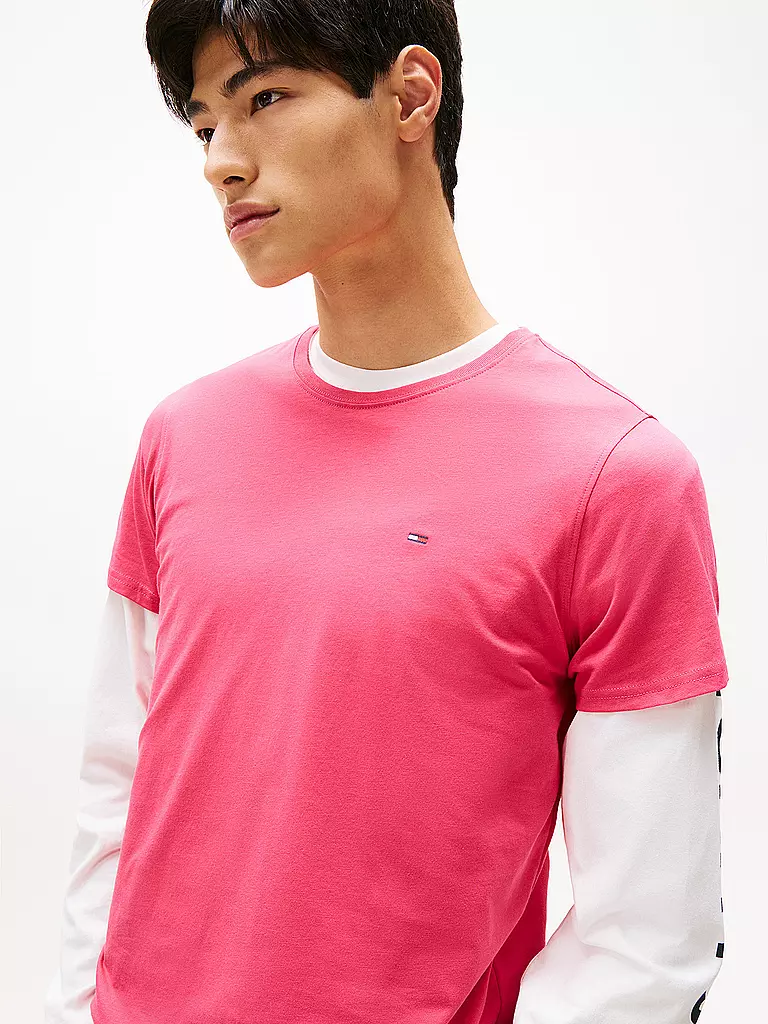 TOMMY JEANS | T-Shirt  | rot