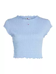TOMMY JEANS | T-Shirt Cropped Fit  | hellblau