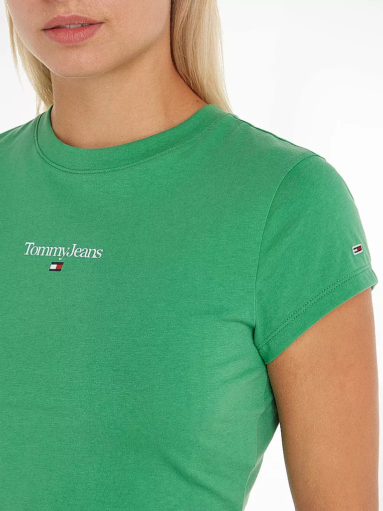 TOMMY JEANS | T-Shirt Cropped Fit | grün