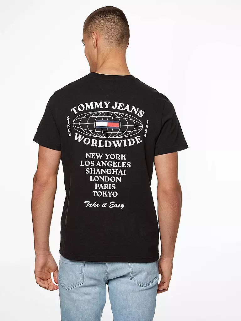 TOMMY JEANS | T-Shirt ESSENTIAL | schwarz