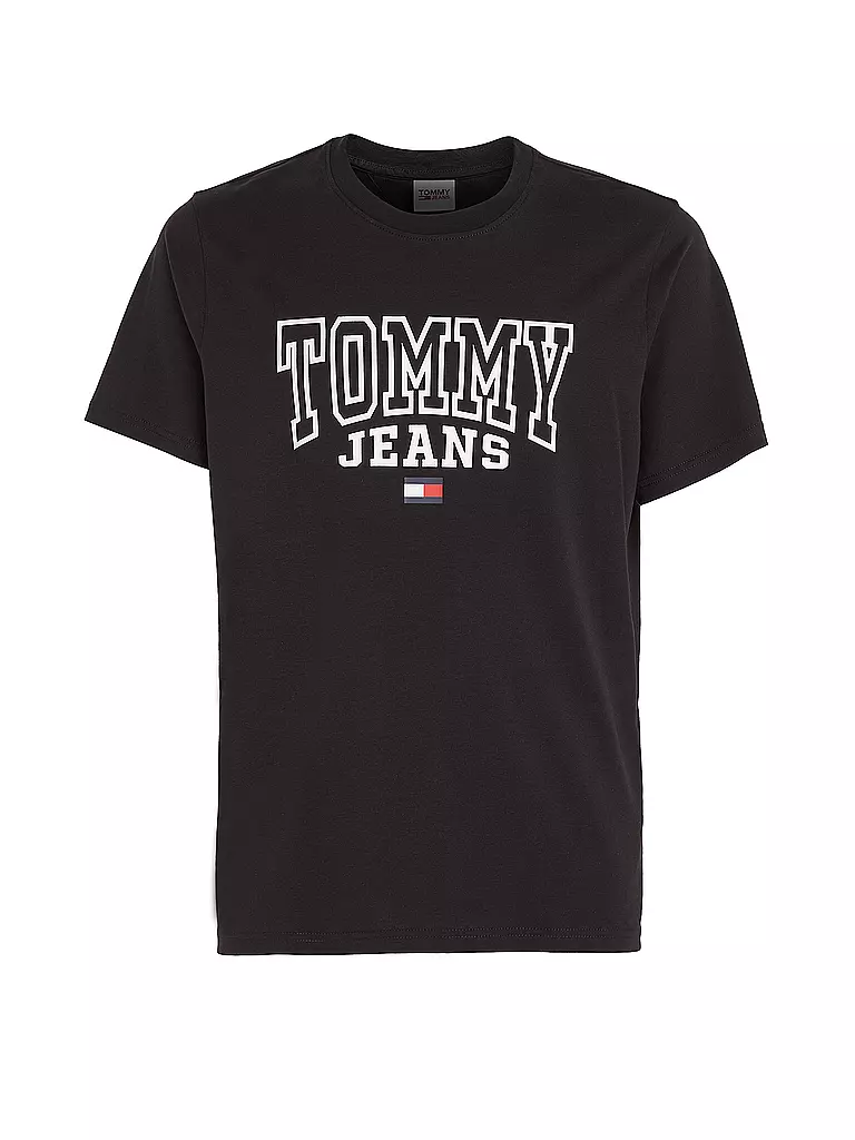 TOMMY JEANS | T-Shirt Regular Fit  | schwarz