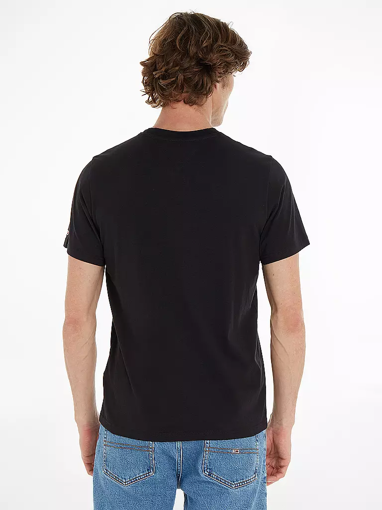 TOMMY JEANS | T-Shirt Regular Fit  | schwarz