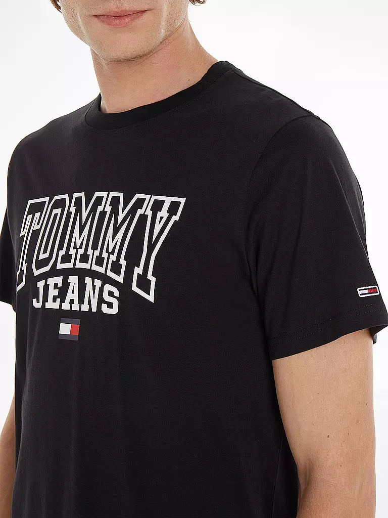 TOMMY JEANS | T-Shirt Regular Fit  | schwarz