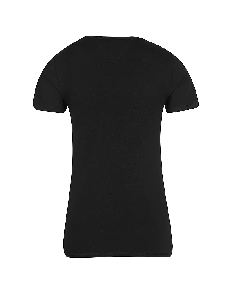 TOMMY JEANS | T-Shirt Skinny Fit | schwarz