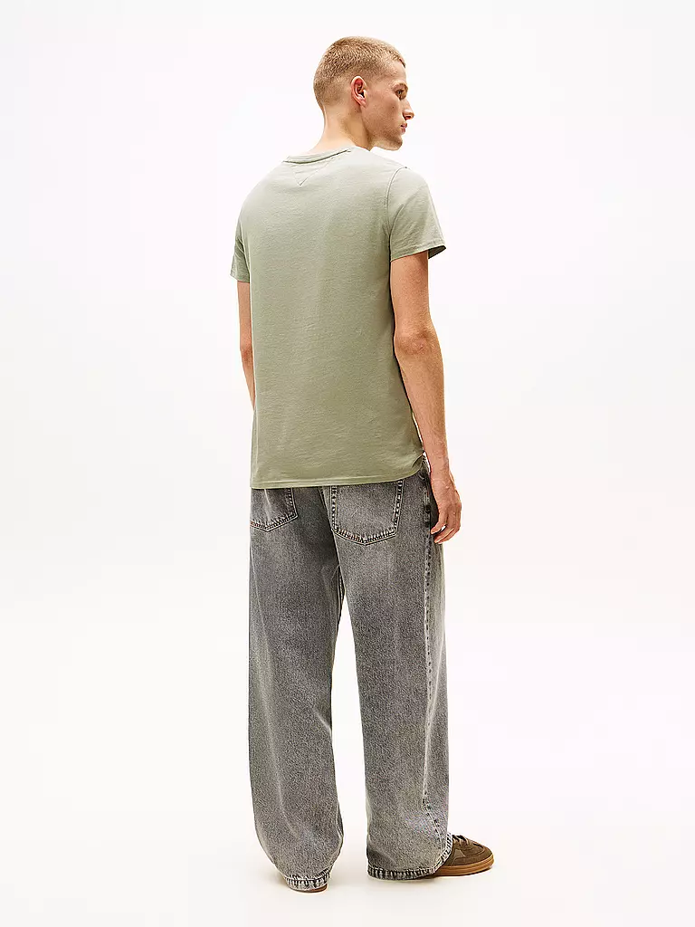 TOMMY JEANS | T-Shirt Slim Fit | olive