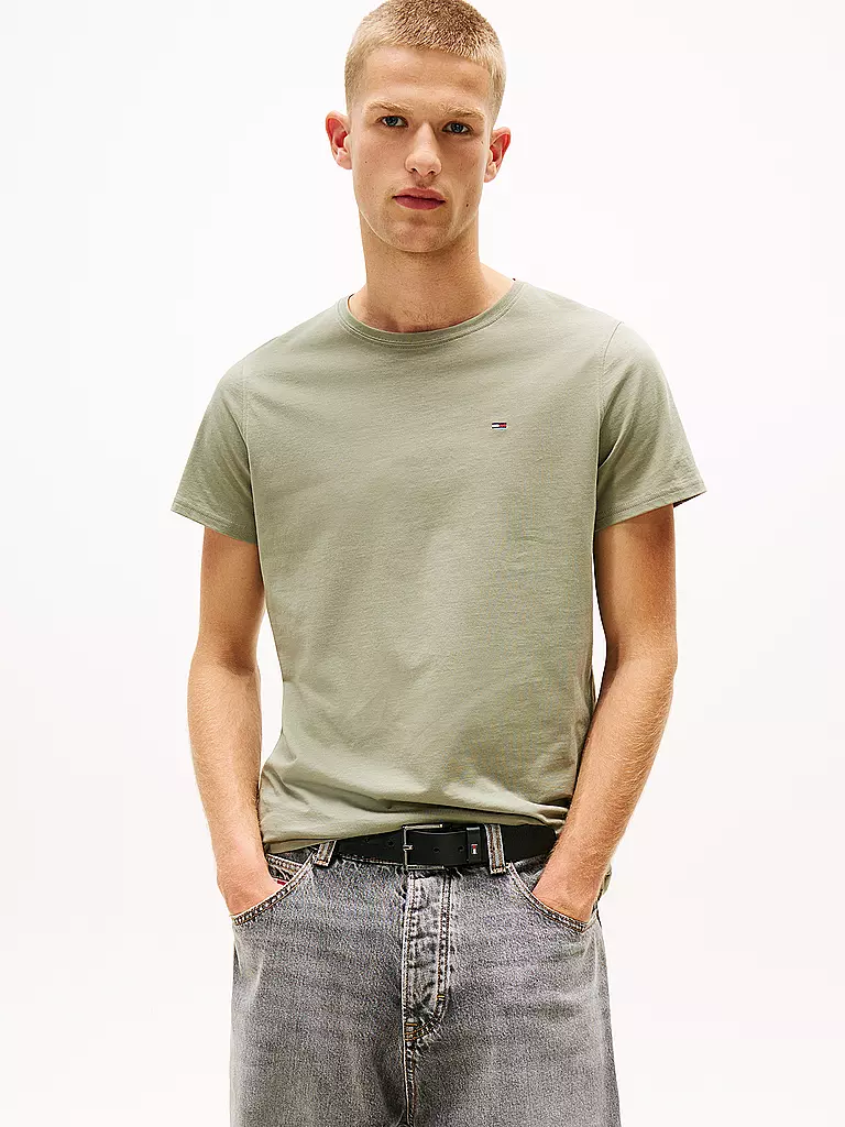 TOMMY JEANS | T-Shirt Slim Fit | olive