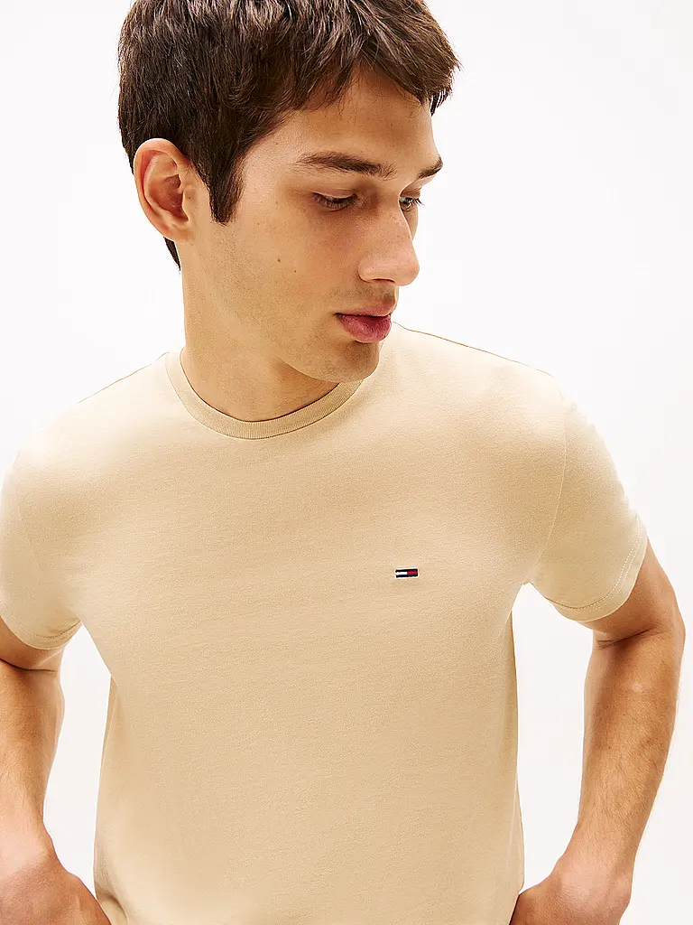 TOMMY JEANS | T-Shirt Slim Fit | Beige