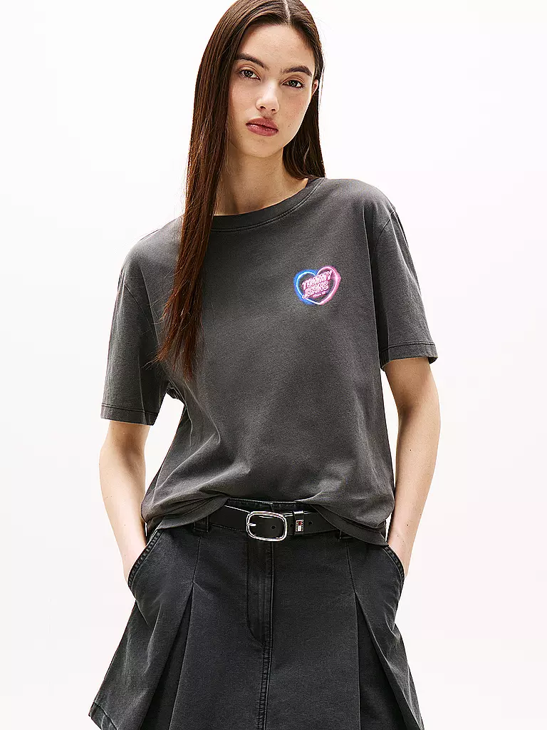 TOMMY JEANS | T-Shirt TJW RLX NEON  | schwarz