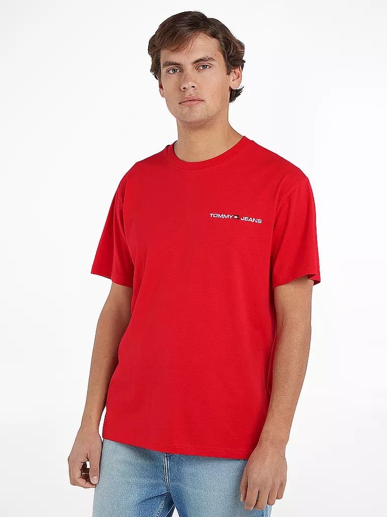 TOMMY JEANS | T-Shirt | rot