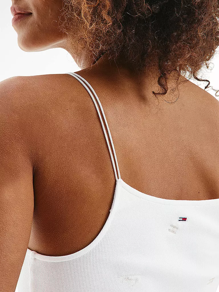 TOMMY JEANS | Top Cropped Fit  | weiss