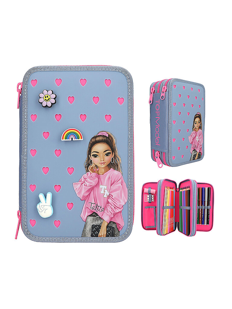 3-Fach Federtasche mit Silikon-Pins TOPModel 75 x 13 x 20 cm