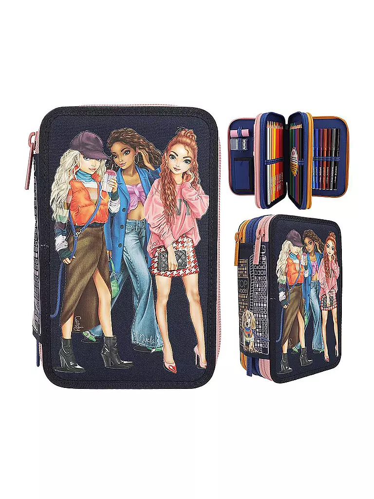TOP MODEL | TOPModel 3-Fach Federtasche City Girls  | keine Farbe