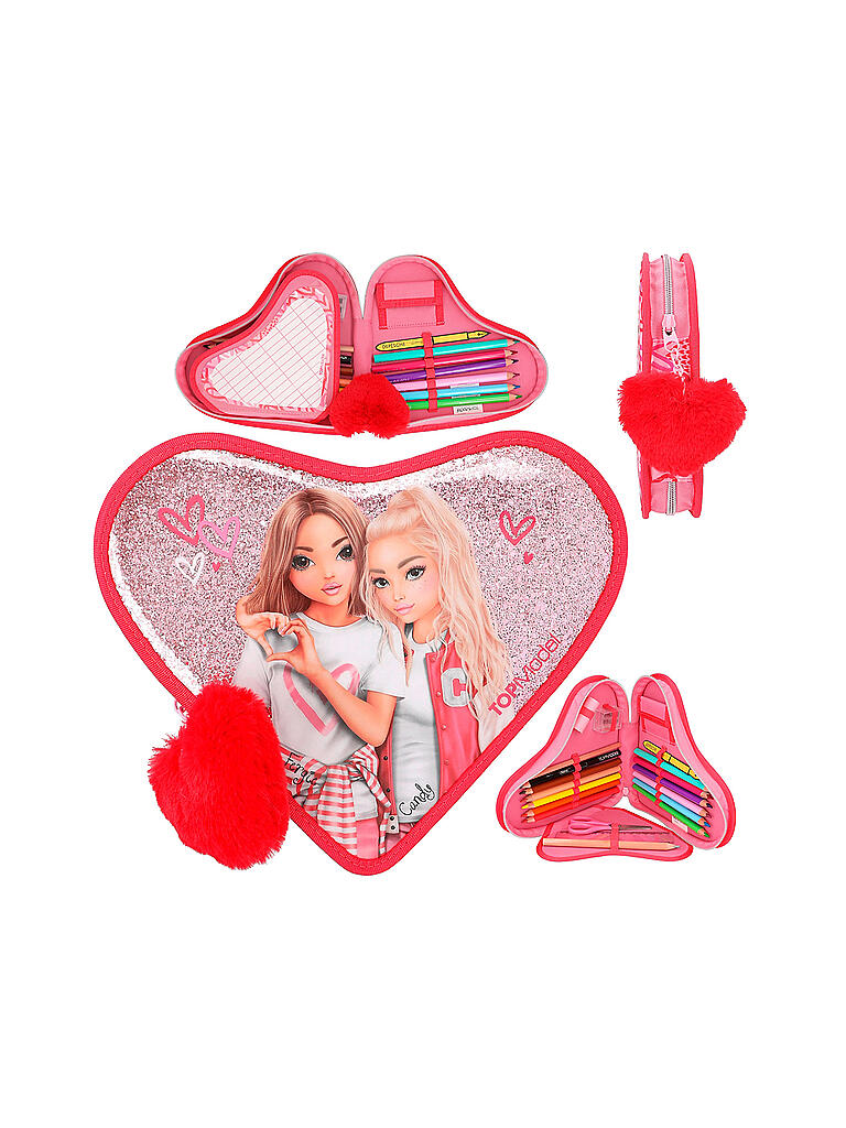 Depesche Diamant-Kugelschreiber Mit Model-Portraits - Leuchtende Stifte In Türkis, Pink, Lila