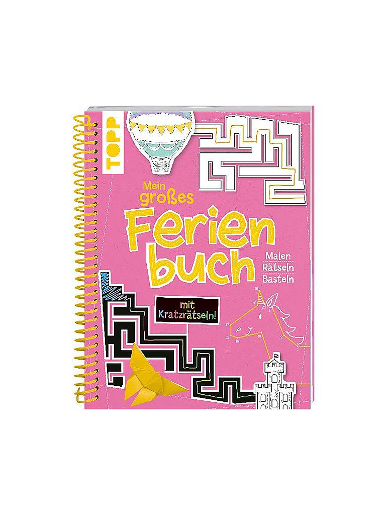 TOPP / FRECH VERLAG | Mein großes Ferienbuch mit Kratzrätseln Pink | keine Farbe