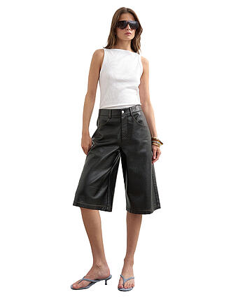 TOPSHOP | Hose in Lederoptik 3/4 TSSILJE 