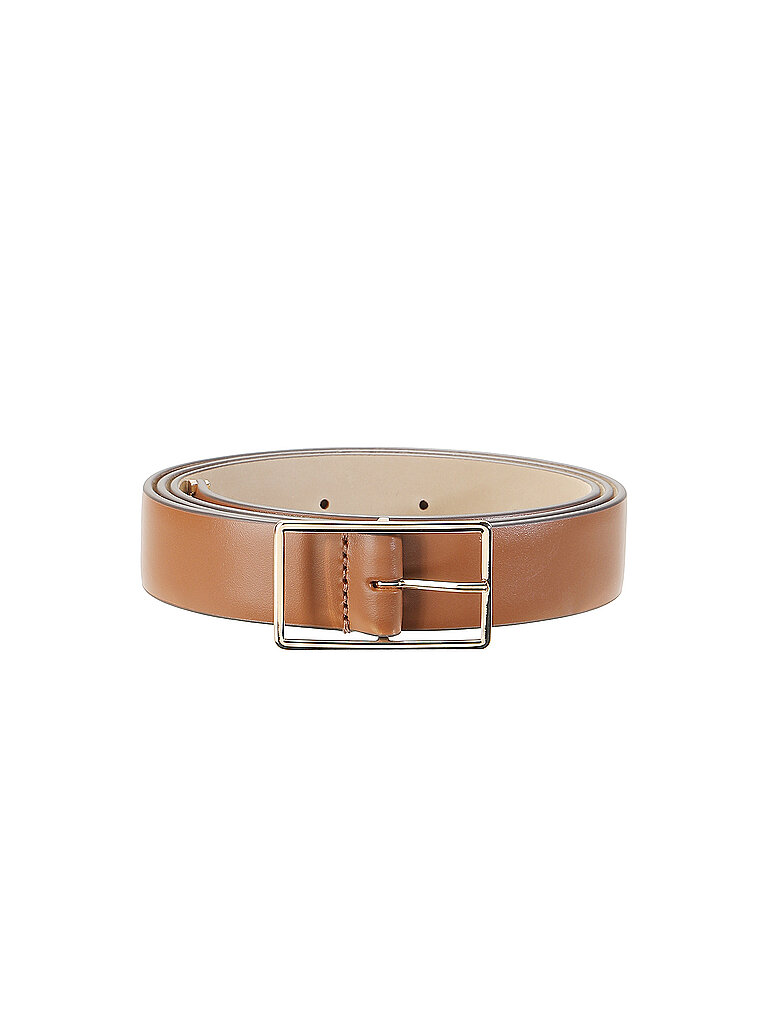 TORY BURCH Ledergürtel hellbraun | L