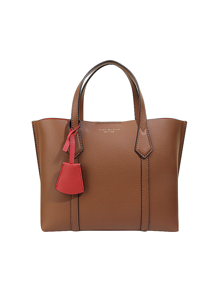 TORY BURCH Ledertasche - Henkeltasche Perry S braun