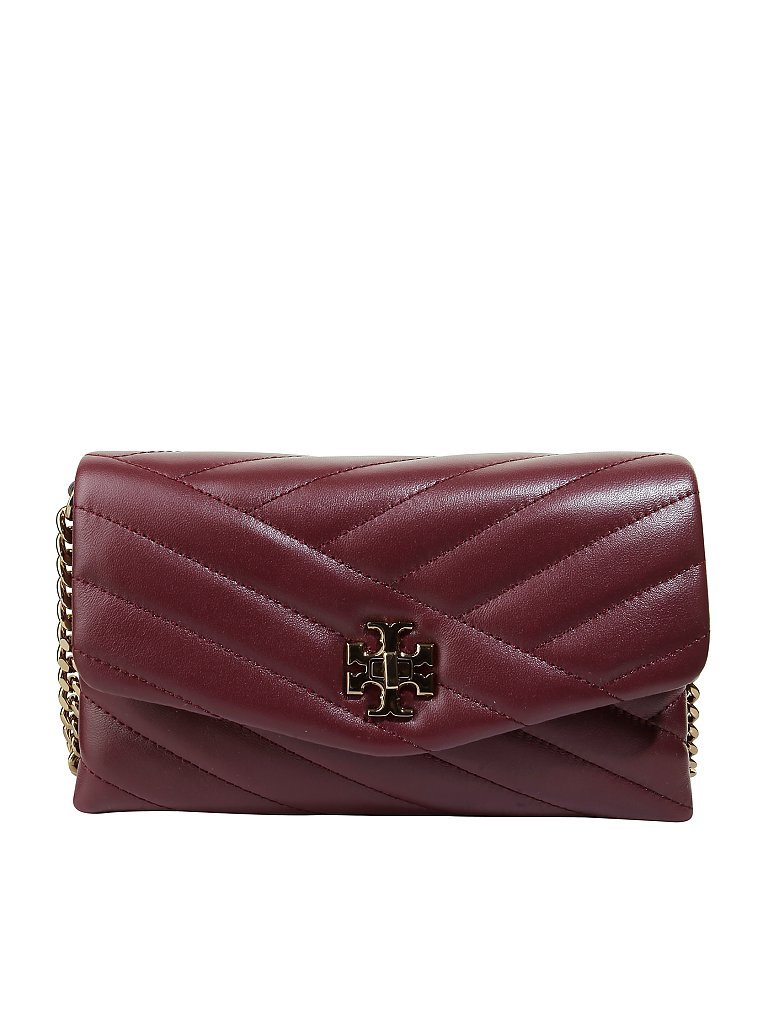 TORY BURCH Ledertasche - Crossbody Kira Chevron rot