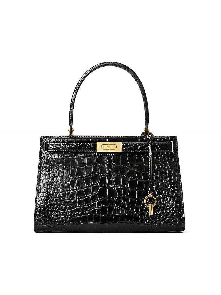 TORY BURCH Ledertasche - Henkeltasche Lee schwarz