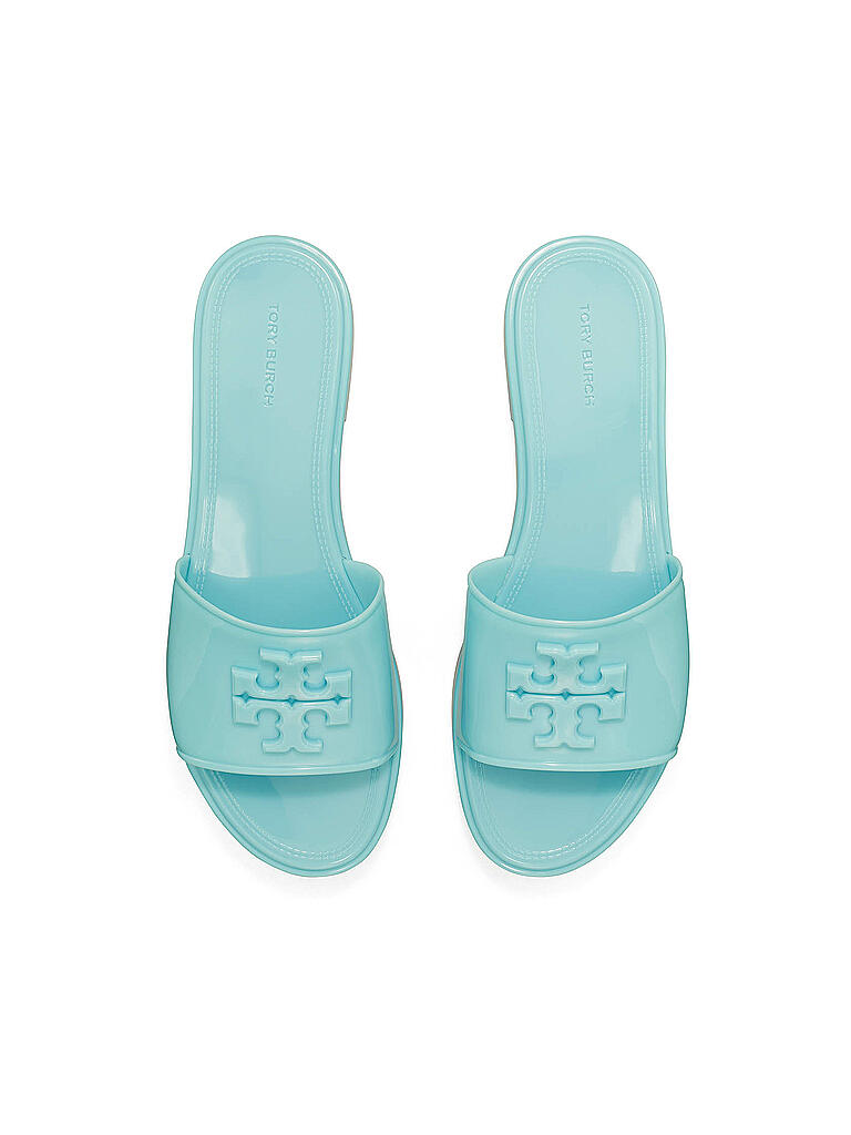 TORY BURCH | Badeschuhe - Pantoletten ELEANOR JELLY SLIDE | blau