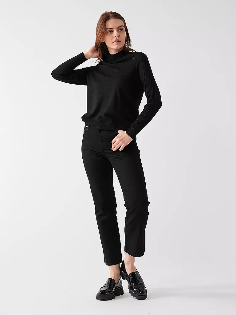 TORY BURCH | Jeans Flared Fit 7/8 | schwarz