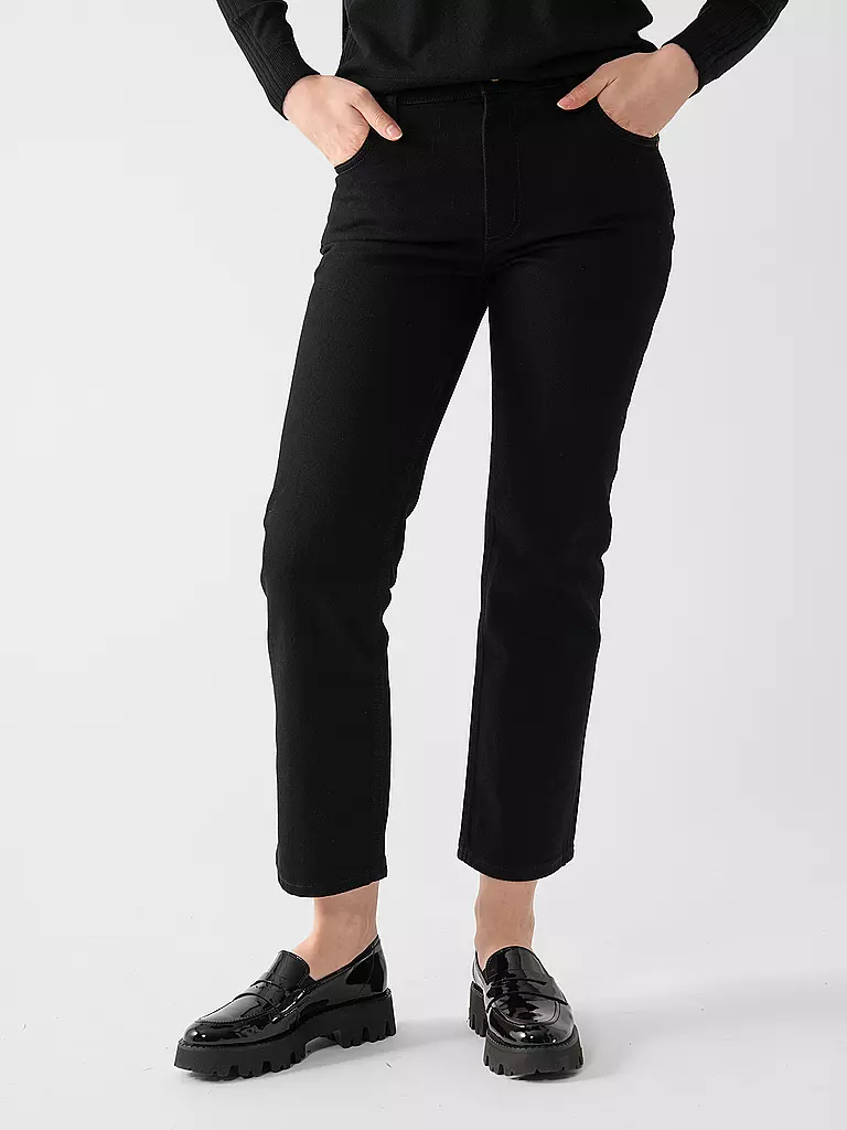 TORY BURCH | Jeans Flared Fit 7/8 | schwarz