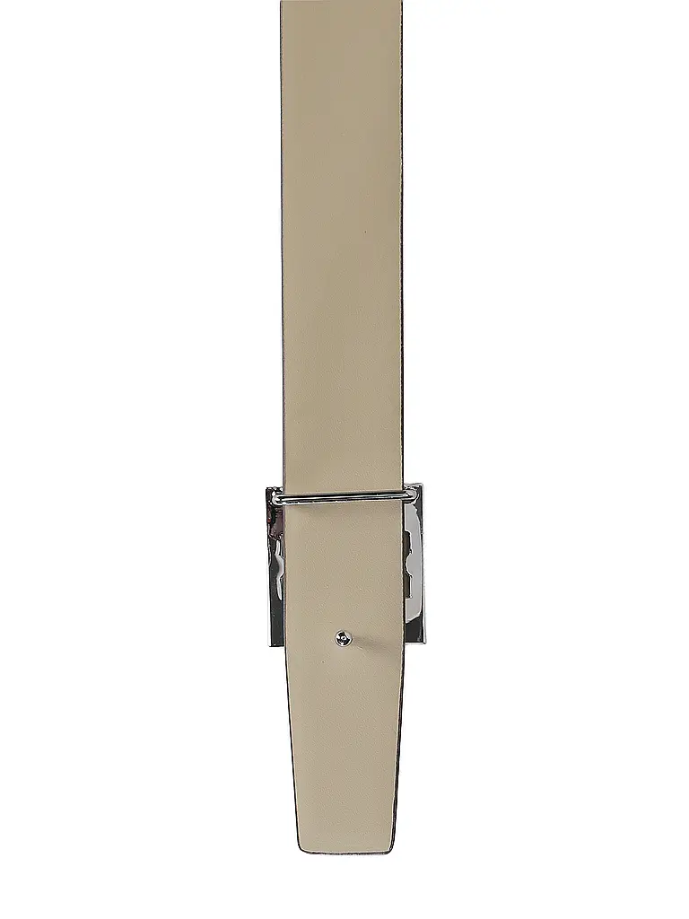 TORY BURCH | Ledergürtel SQUARE LOGO  | Weiss