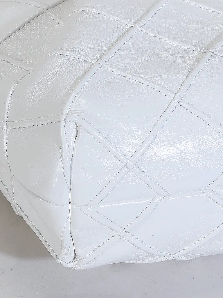 TORY BURCH | Ledertasche - Hobo Bag FLEMING Mini | Weiss